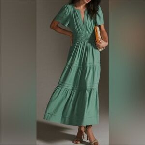 Anthropologie Somerset Dress Linen Edition M